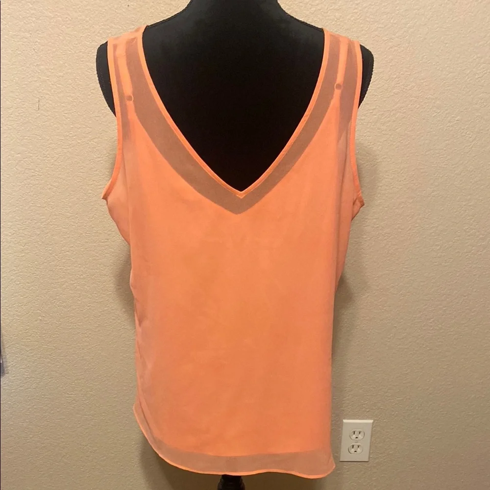 Vibrant Coral Top with Flowy Fit - Picture 4 of 8